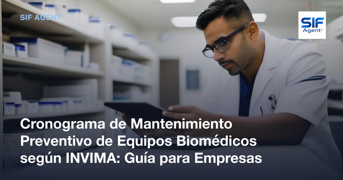 Cronograma Mantenimiento Equipos Biomédicos INVIMA