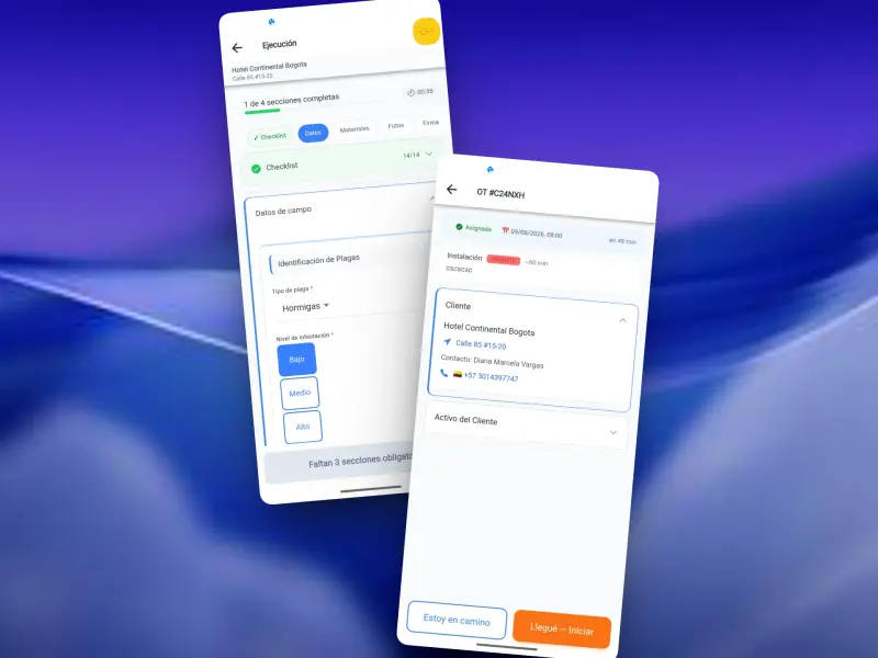 SIF Agent — app móvil para técnicos en campo